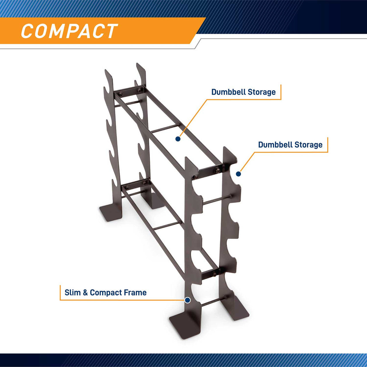 Compact Dumbbell Rack | Marcy DBR-56