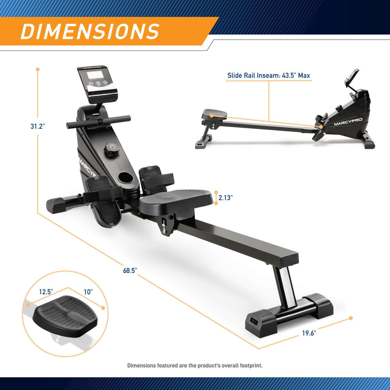 Compact Rowing Machine with Magnetic Resistance – XJ-6860RW | Marcy (Retired)