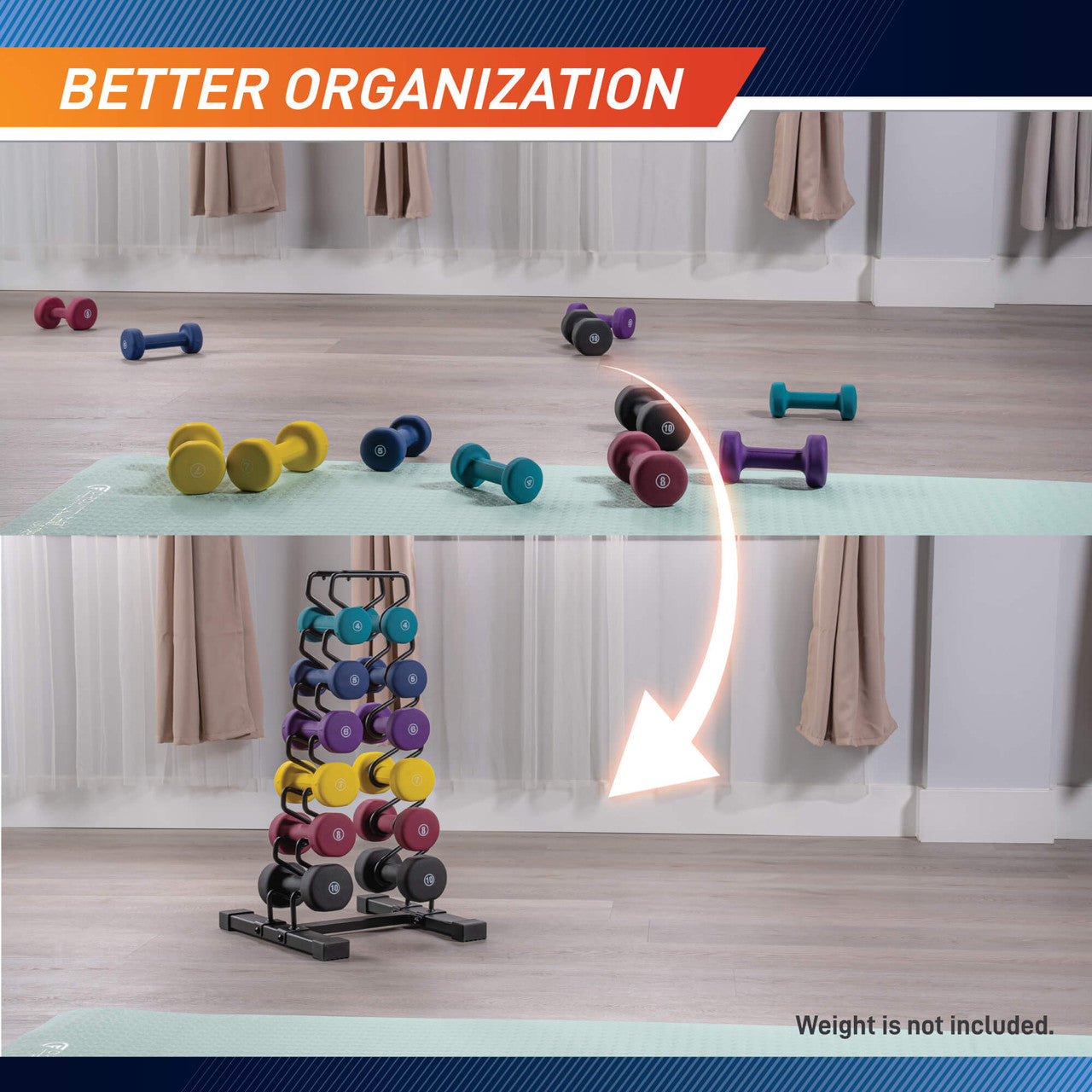 Marcy 6-Tier Dumbbell Storage Rack | DBR-8352