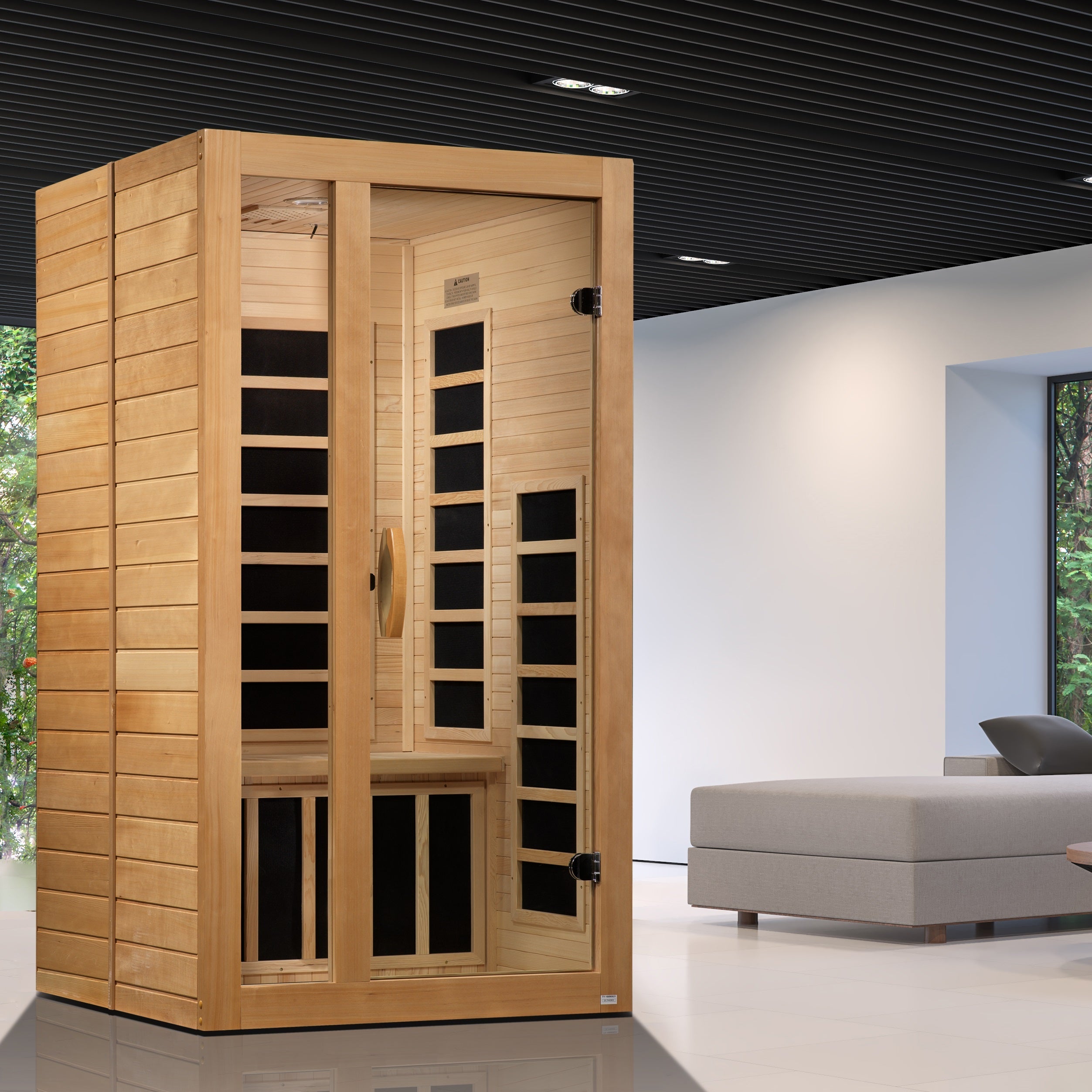 ***New 2026 Model*** Dynamic "Gracia" 1-2 Person Ultra Low EMF FAR IR Sauna (DYN-6119-01 Elite)