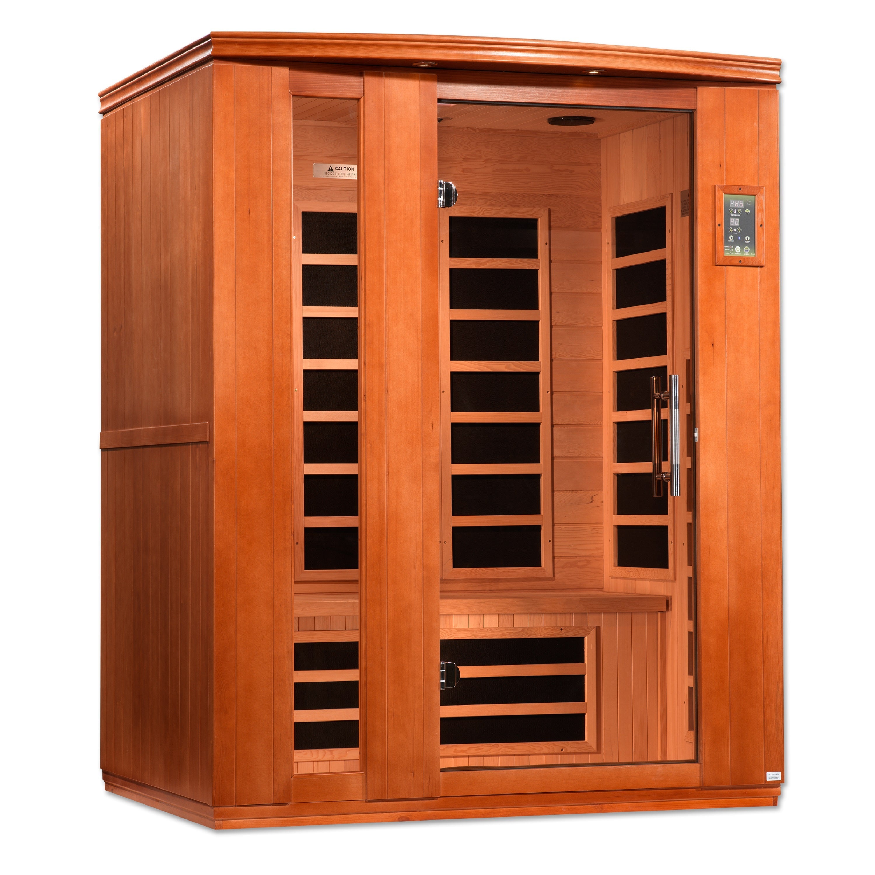 Dynamic "Lugano" 3 Person Low EMF FAR IR Sauna (DYN-6336-02)