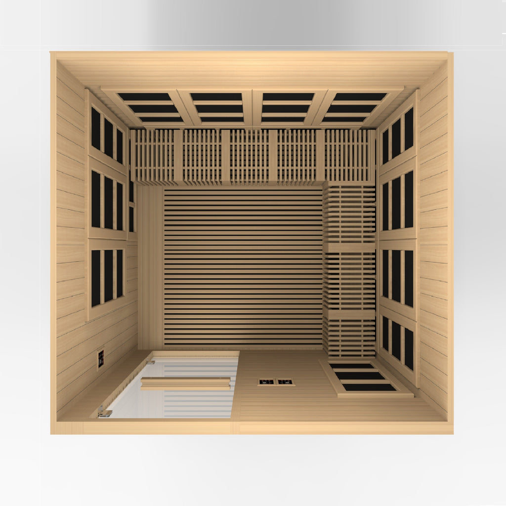2025 Golden Designs "Catalonia" 8 Person Ultra Low EMF FAR IR Sauna (GDI-6880-02)