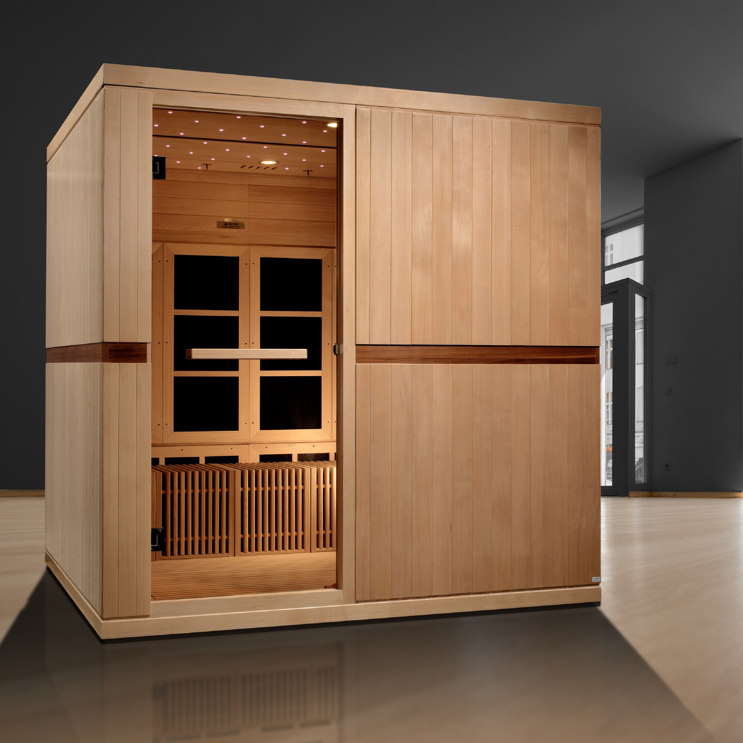 2025 Golden Designs "Catalonia" 8 Person Ultra Low EMF FAR IR Sauna (GDI-6880-02)