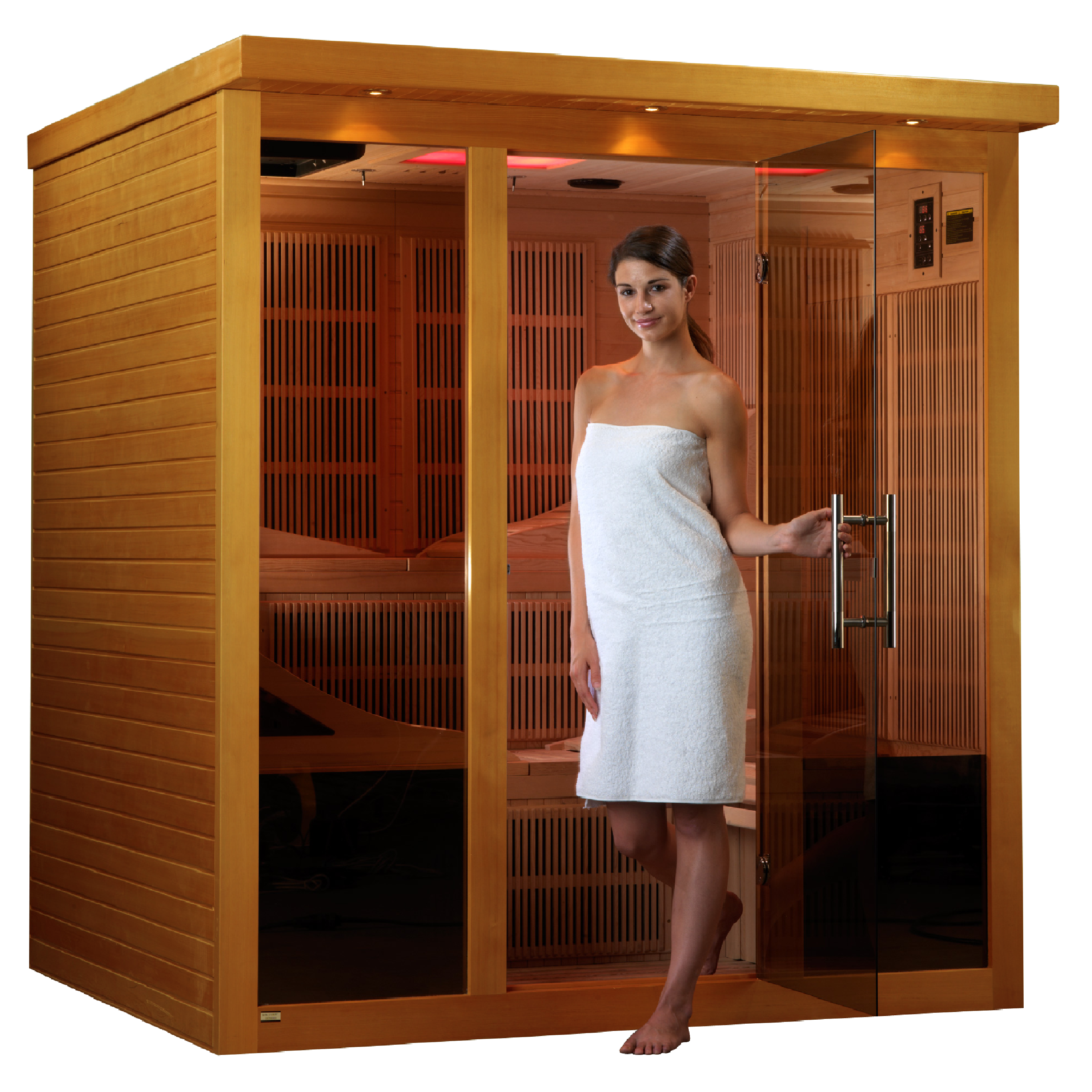 Dynamic "Monaco" 6 Person Ultra Low EMF FAR IR Sauna (DYN-6996-01 Elite)