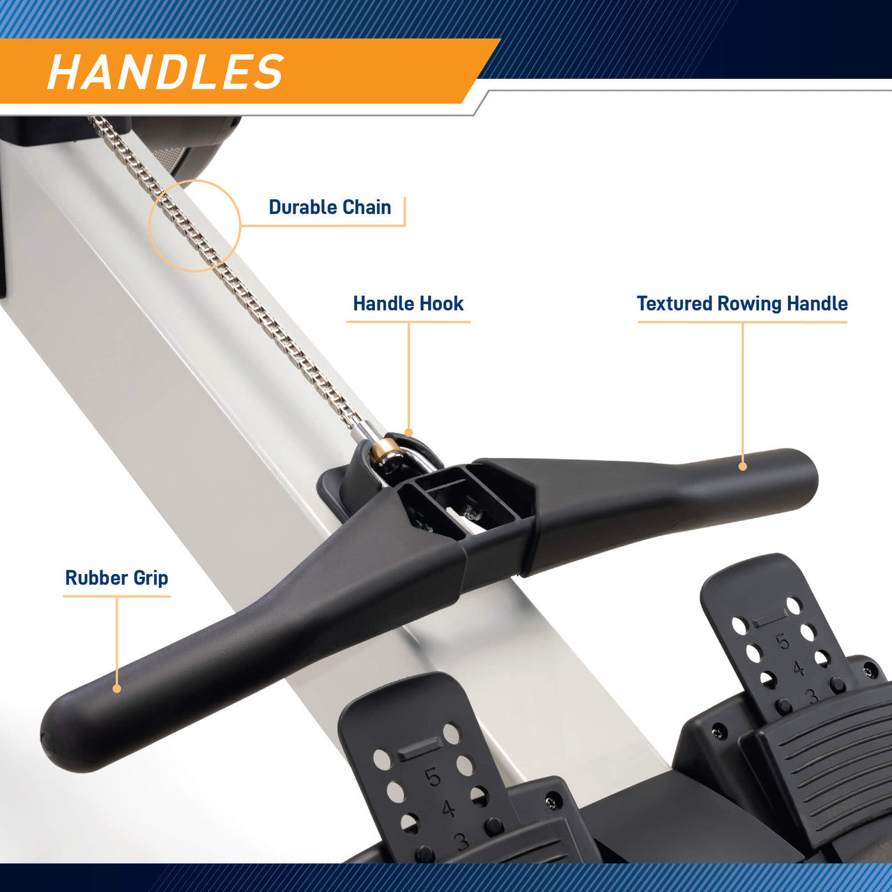 Deluxe Rowing Machine with Adjustable Air Resistance - NS-7874RW | California Fitness Products