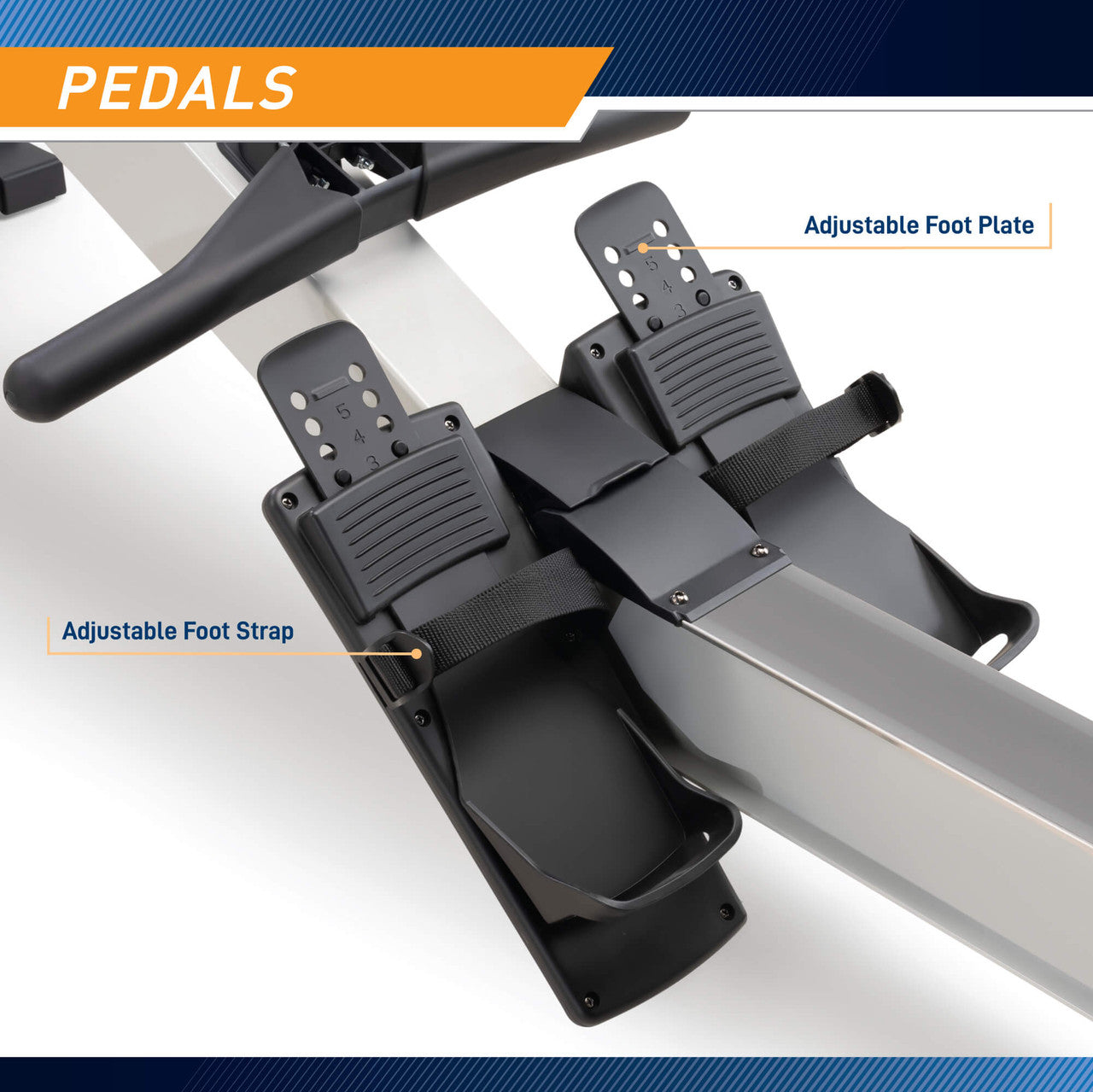 Deluxe Rowing Machine with Adjustable Air Resistance - NS-7874RW | California Fitness Products