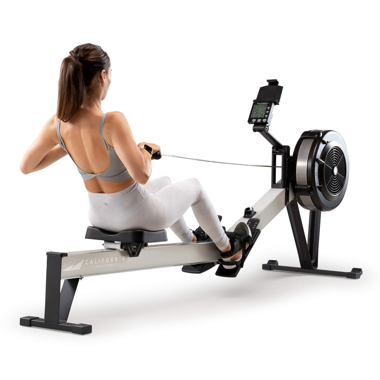 Deluxe Rowing Machine with Adjustable Air Resistance - NS-7874RW | California Fitness Products