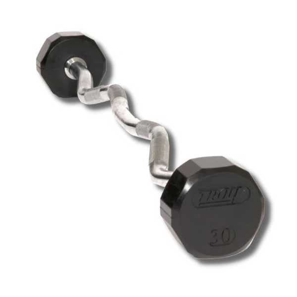 Troy Barbell 12-Sided Rubber Barbell Set