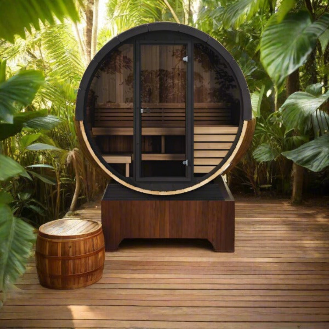 SaunaLife Ergo EE6G 4 Person Outdoor Sauna Barrel