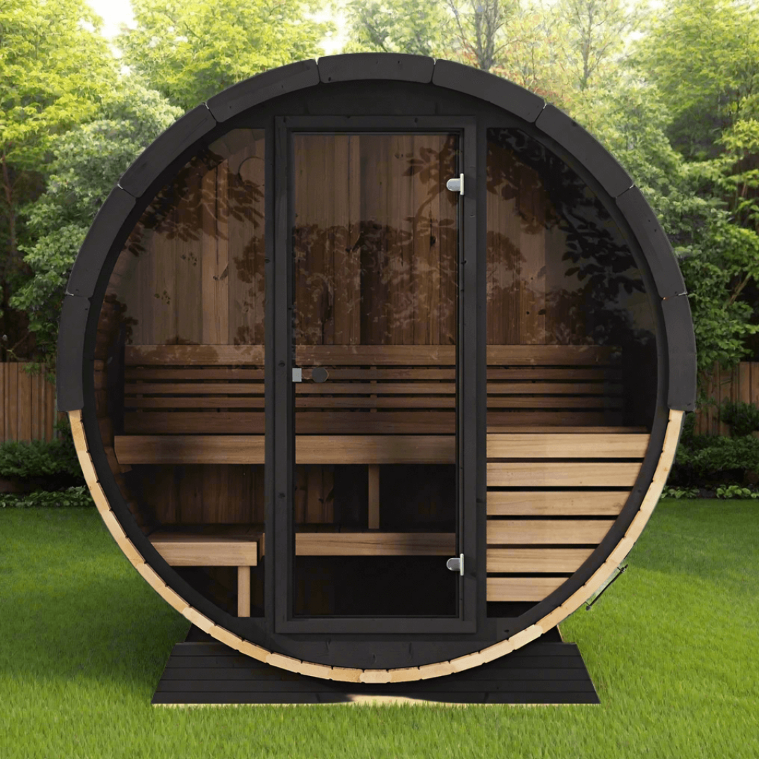 SaunaLife Ergo EE6G 4 Person Outdoor Sauna Barrel