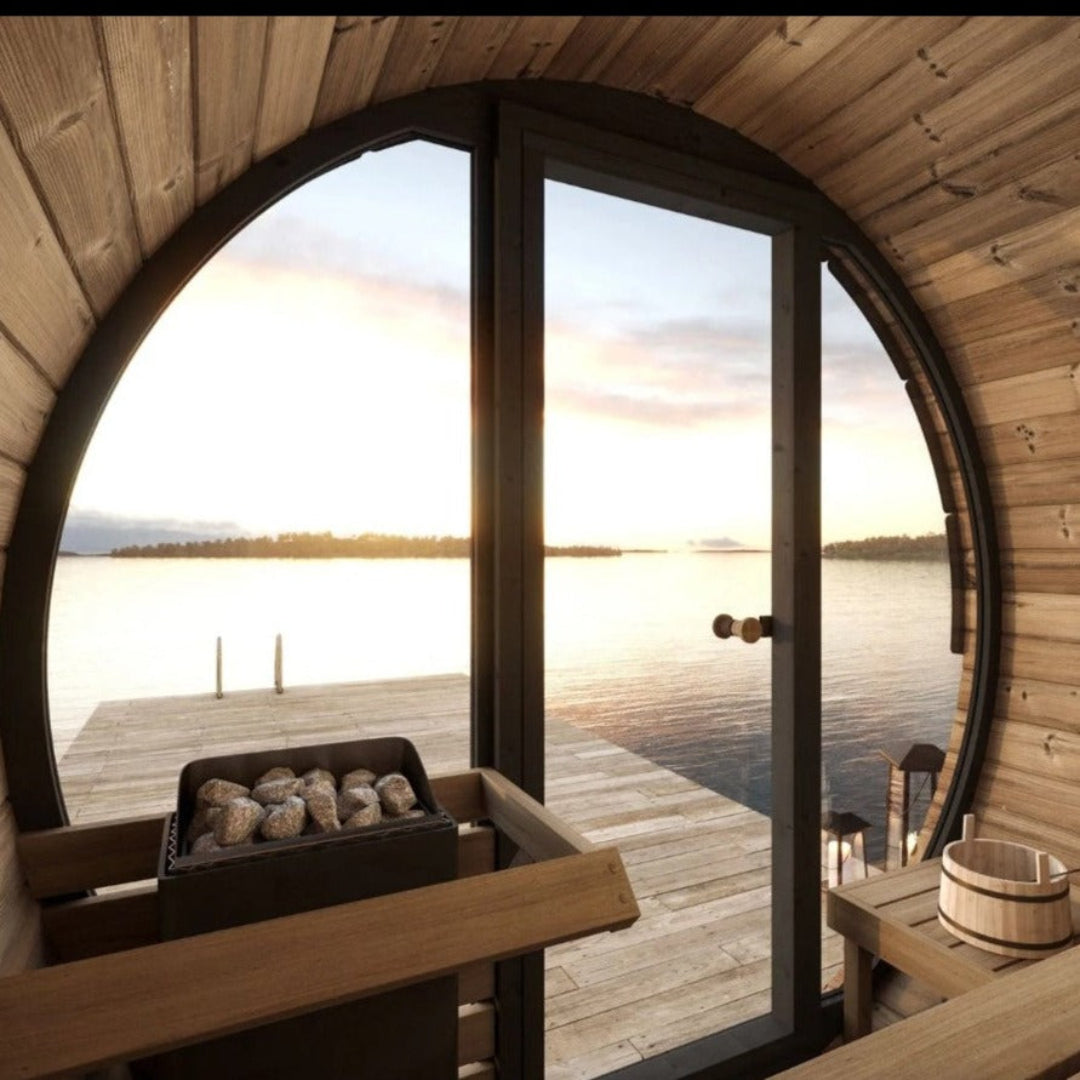 SaunaLife Ergo EE6G 4 Person Outdoor Sauna Barrel