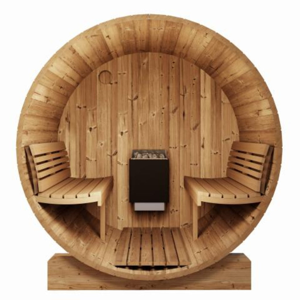 SaunaLife Model E6 ERGO Series 3 Person Barrel Sauna