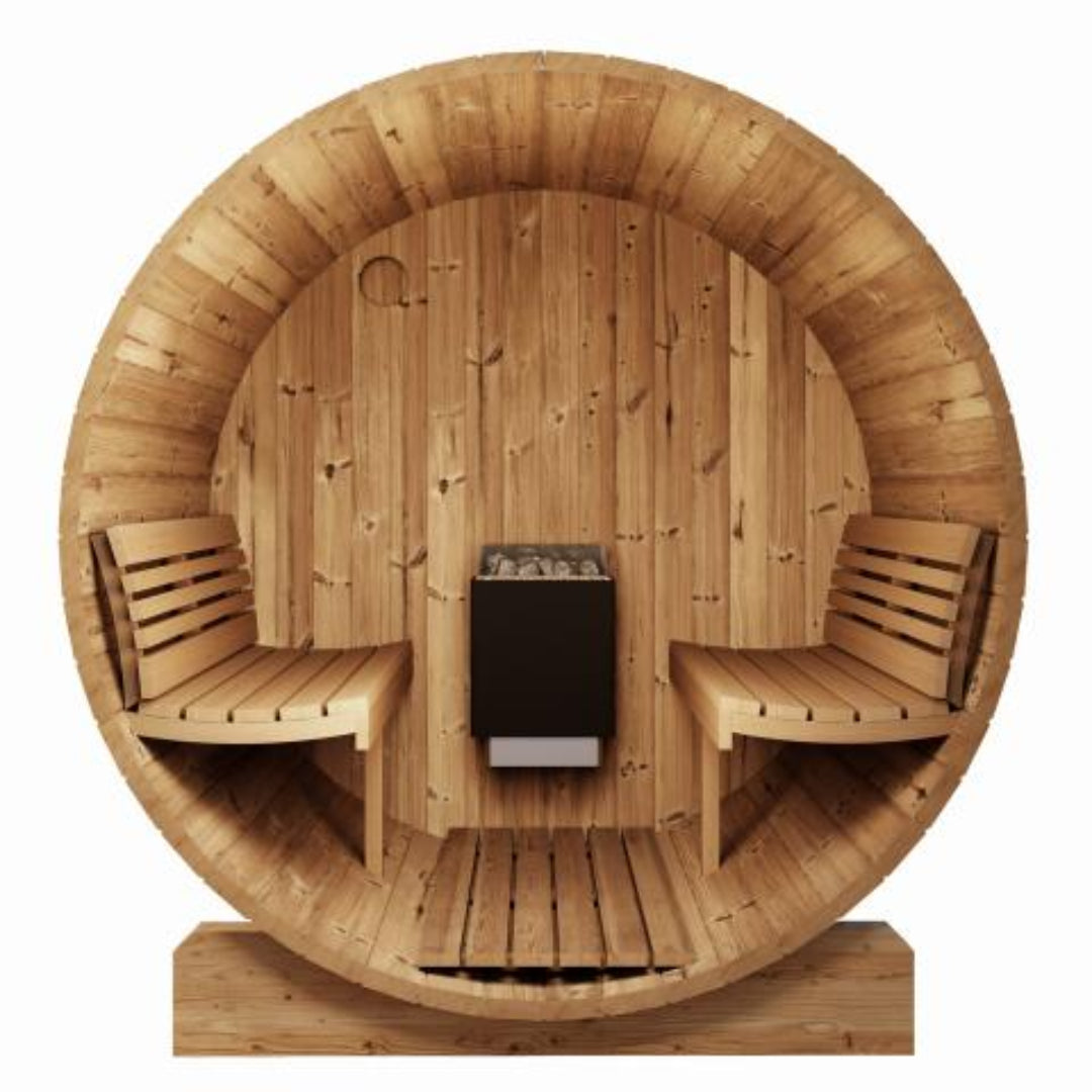 SaunaLife Model E6 ERGO Series 3 Person Barrel Sauna