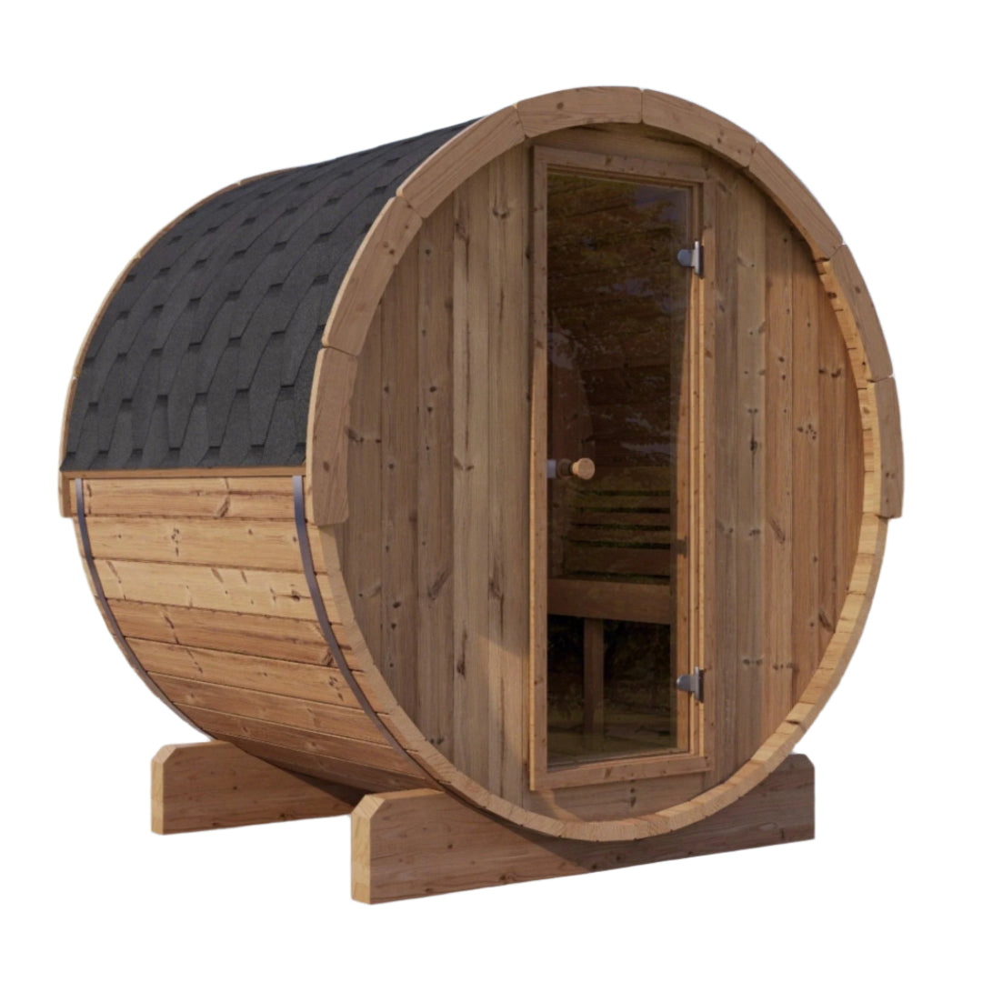 SaunaLife Model E6 ERGO Series 3 Person Barrel Sauna