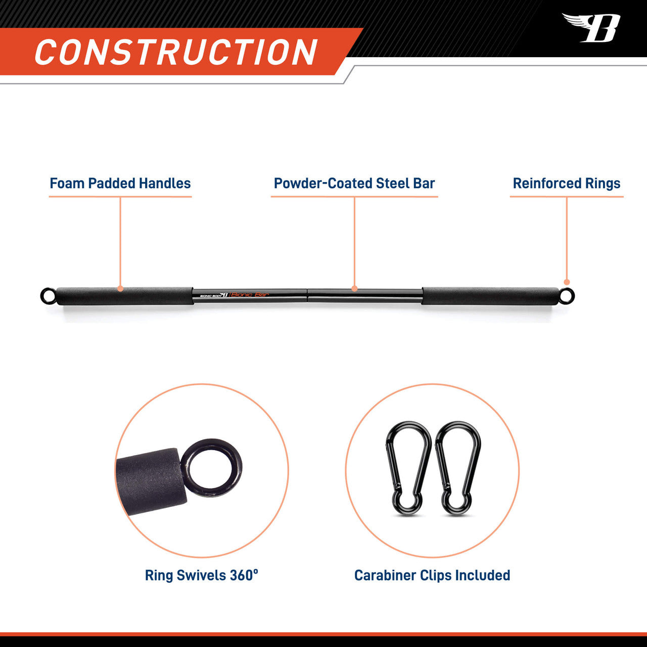 Exercise Bar | Bionic Body BBEB-020