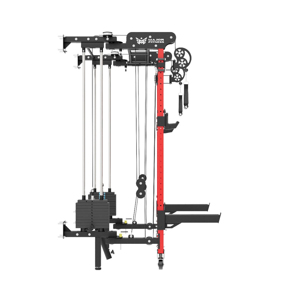Major Fitness F35 Pro Wall-Mount Folding Power Rack Home Gym