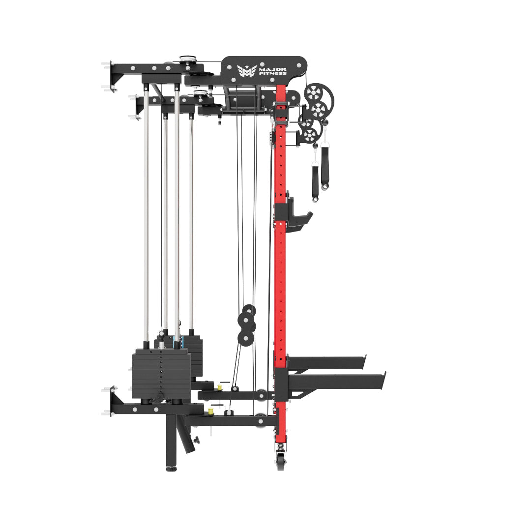 Major Fitness F35 Pro Wall-Mount Folding Power Rack Home Gym