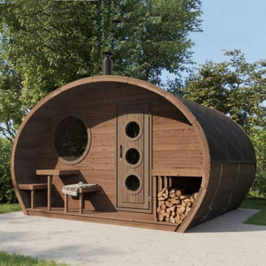 SaunaLife G11 Garden Series 8-Person Outdoor Sauna