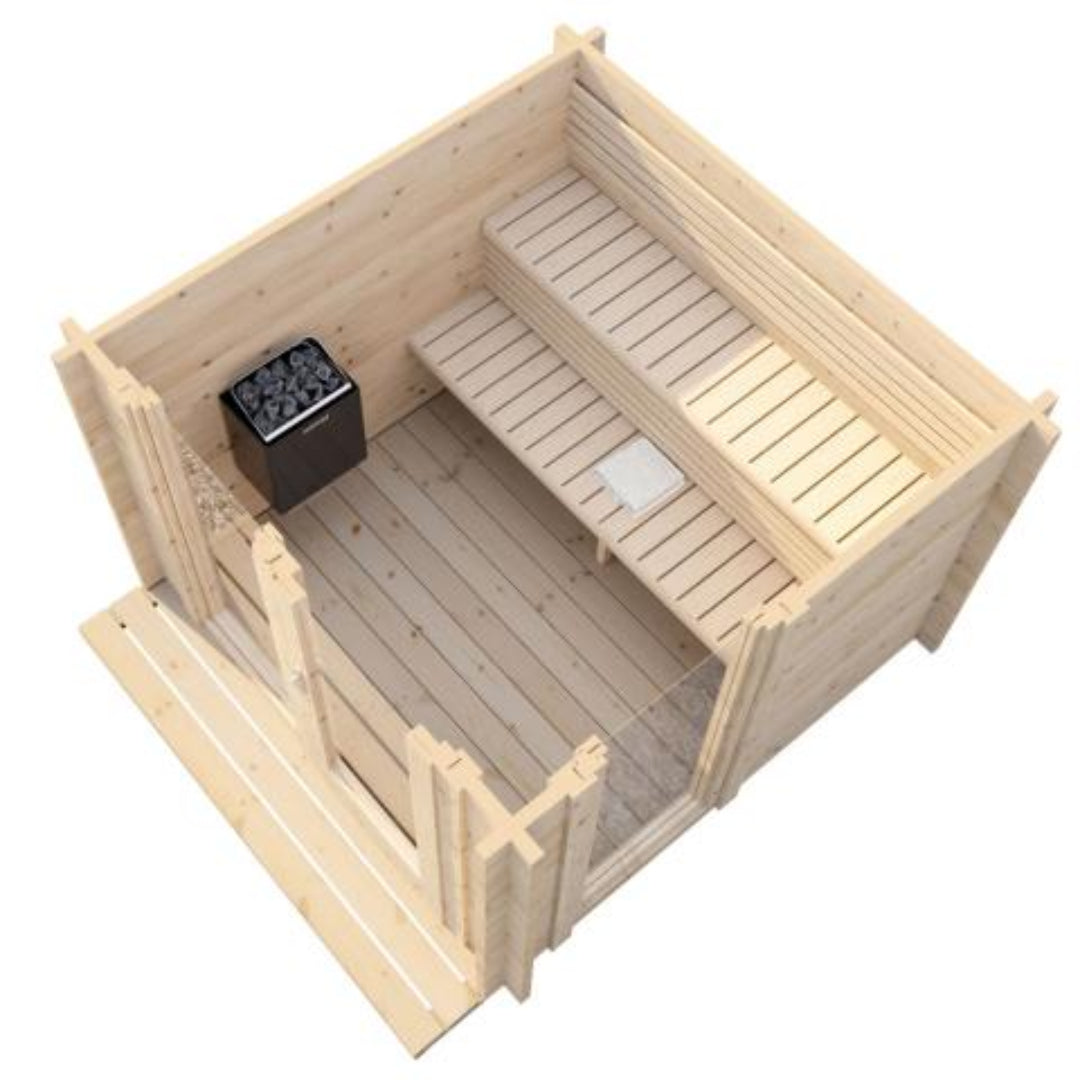 SaunaLife G4 6-Person Traditional Outdoor Sauna