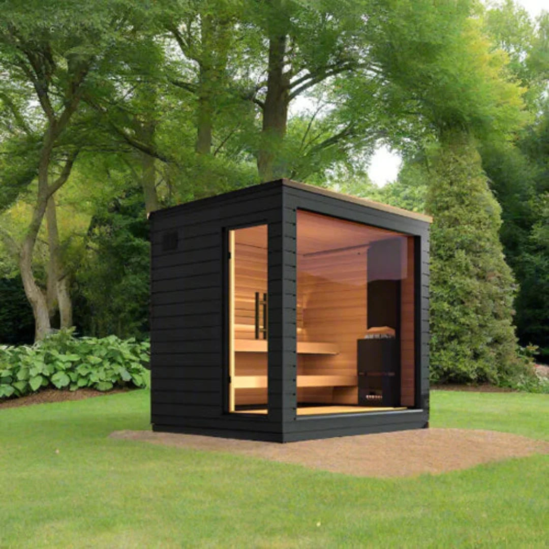 SaunaLife Model G6 Pre-Assembled 5 Person Outdoor Home Sauna