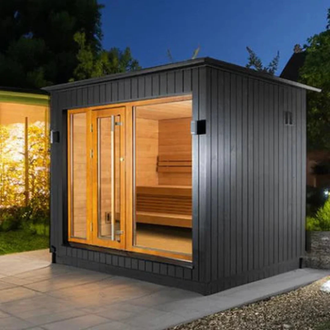 SaunaLife Model G7 Pre-Assembled 6 Person Outdoor Home Sauna