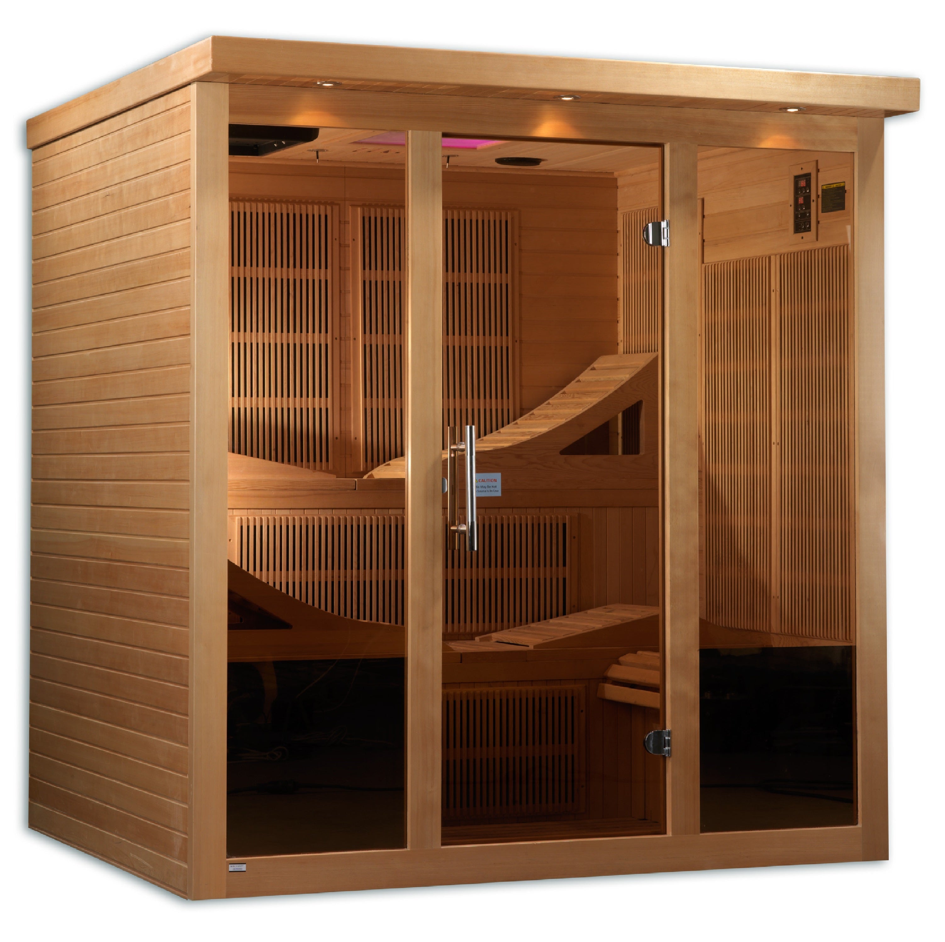 Golden Designs "Monaco" 6 Person Near Zero EMF FAR IR Sauna (GDI-6996-01)