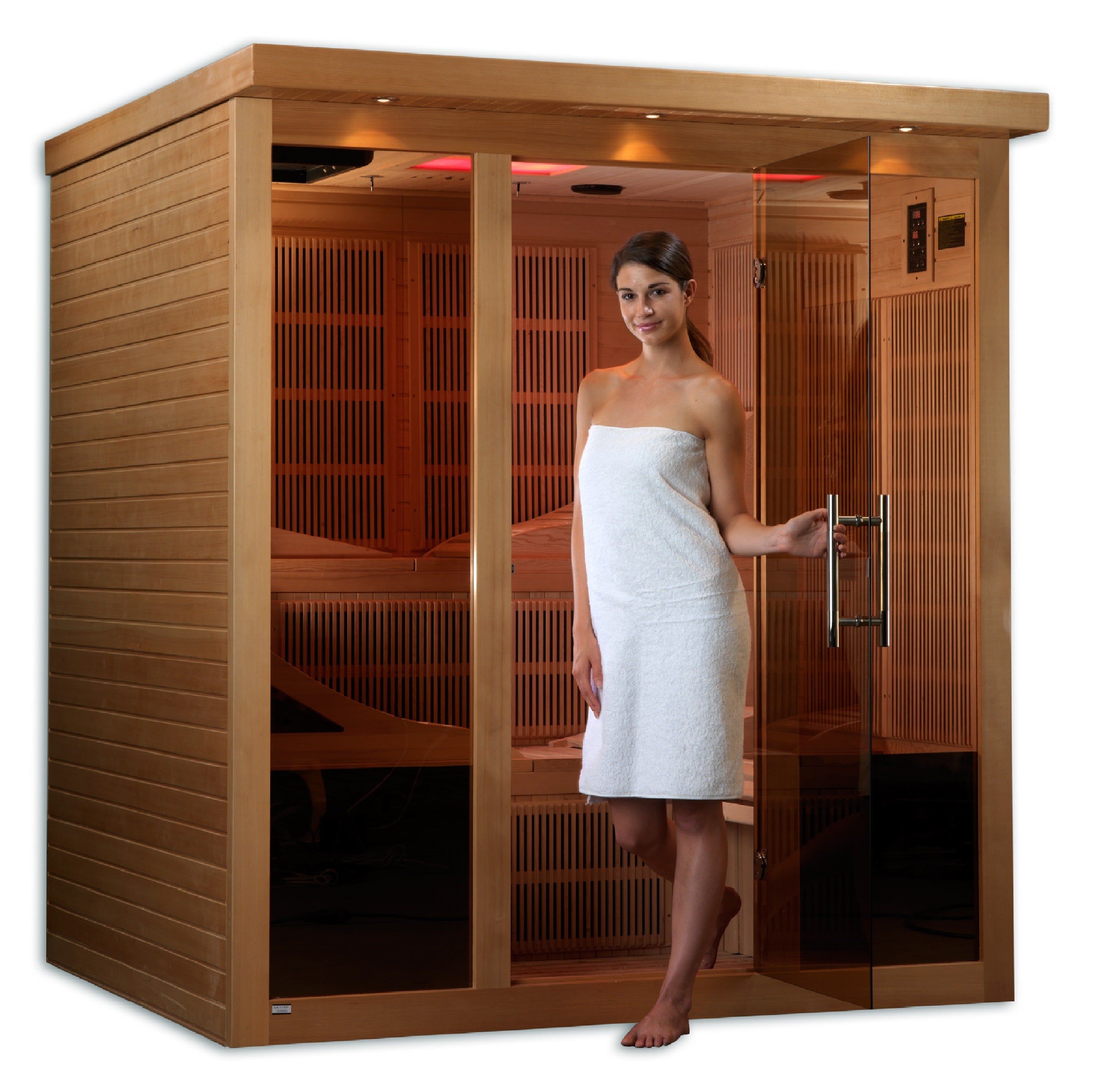 Golden Designs "Monaco" 6 Person Near Zero EMF FAR IR Sauna (GDI-6996-01)