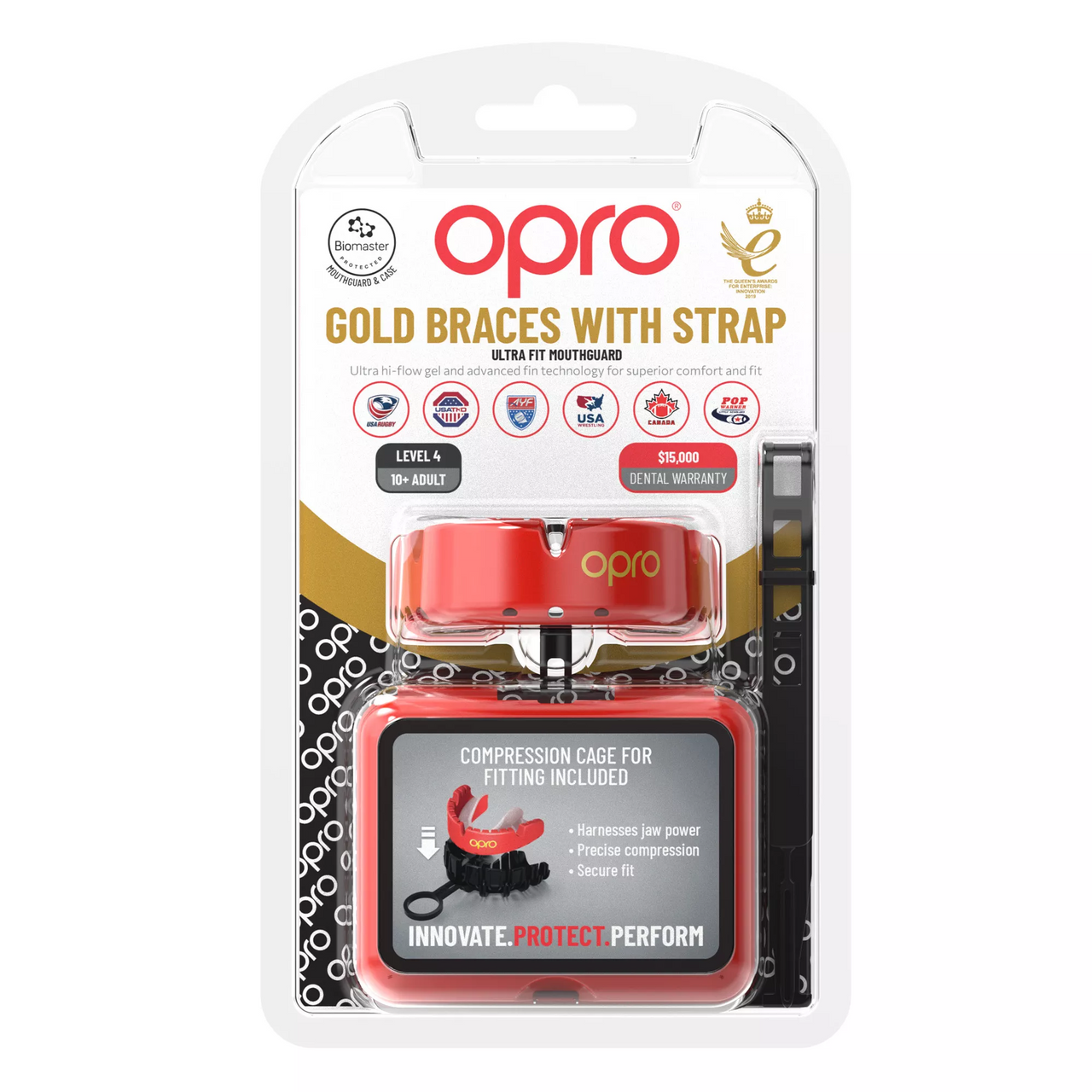 Sports Mouth guard with Braces Bumper - Adult & Youth Sizes - Opro by Marcy - Multiple Colors