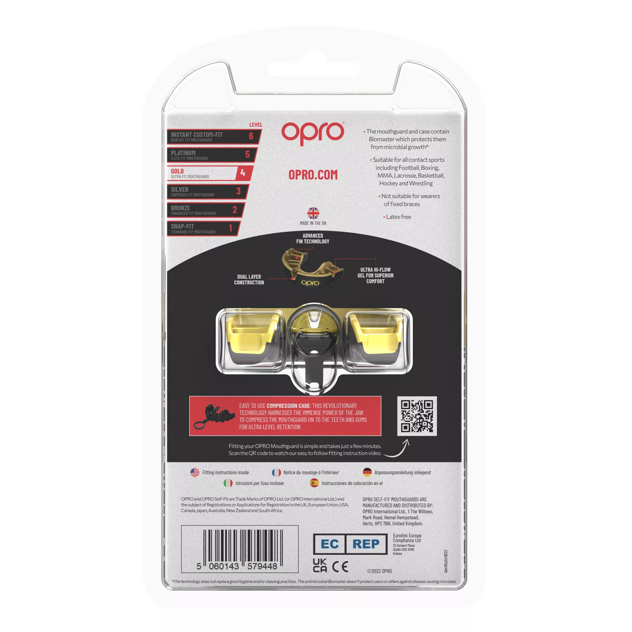Sports Mouth Guard For Combat Sports, High Impact Sports, and more - Adult Size - Opro by Marcy - Multiple Colors