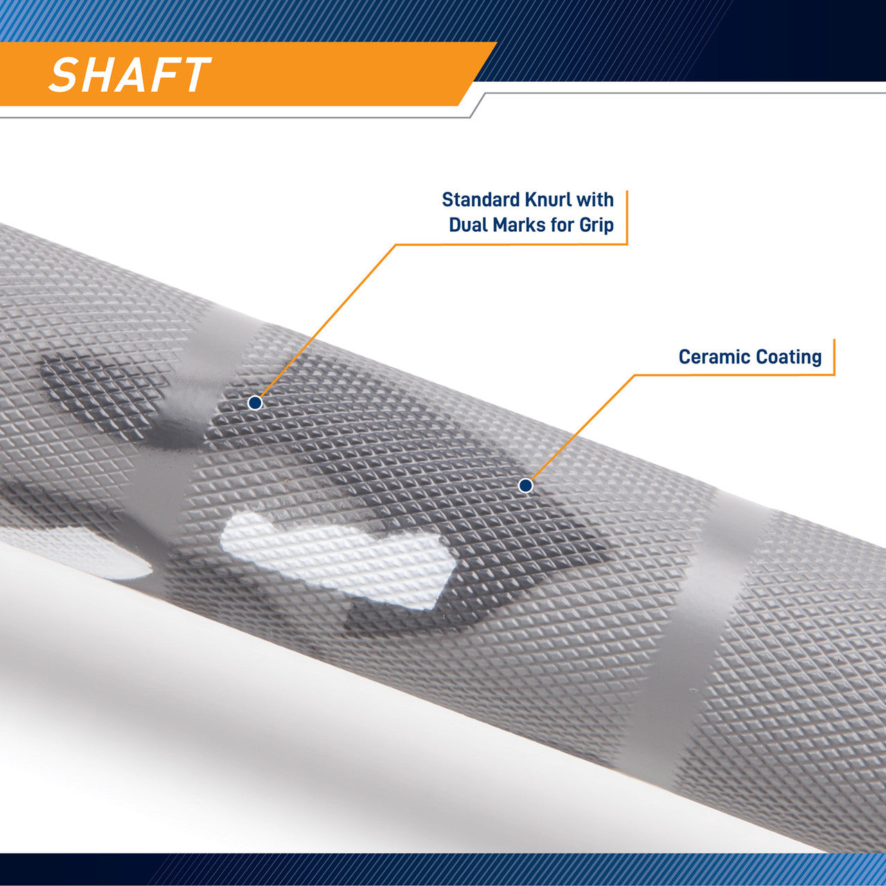 Gray and White Camoflauge 45lb Olympic Barbell | SteelBody STB-1808GC