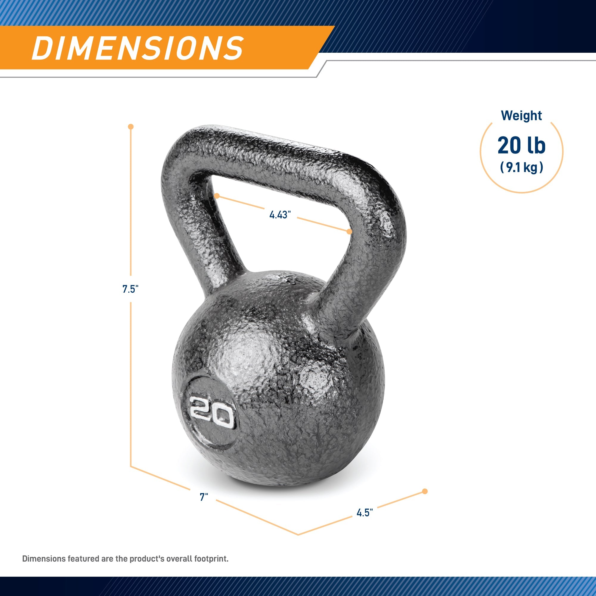 20lb Hammertone Kettlebell | HKB-020