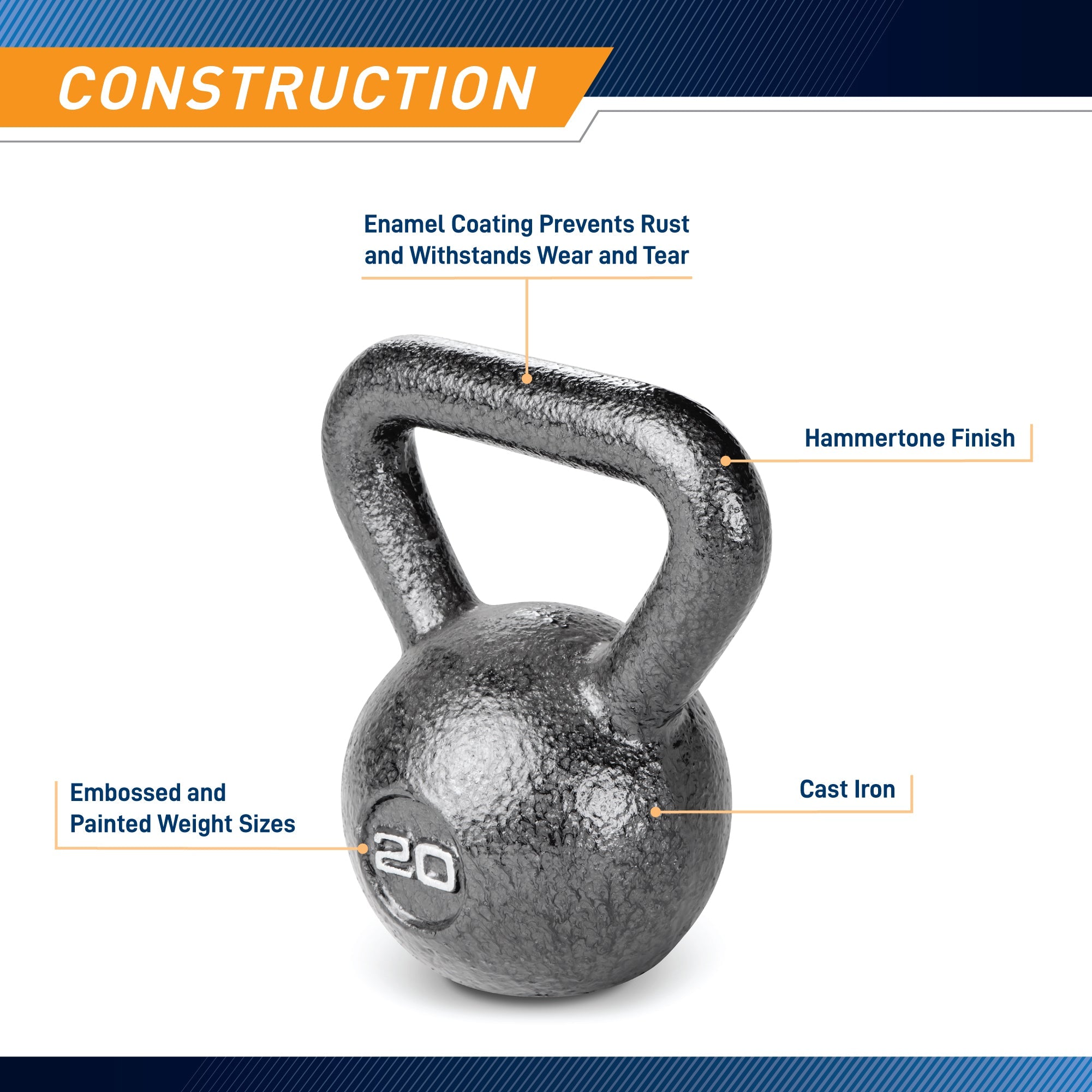 20lb Hammertone Kettlebell | HKB-020