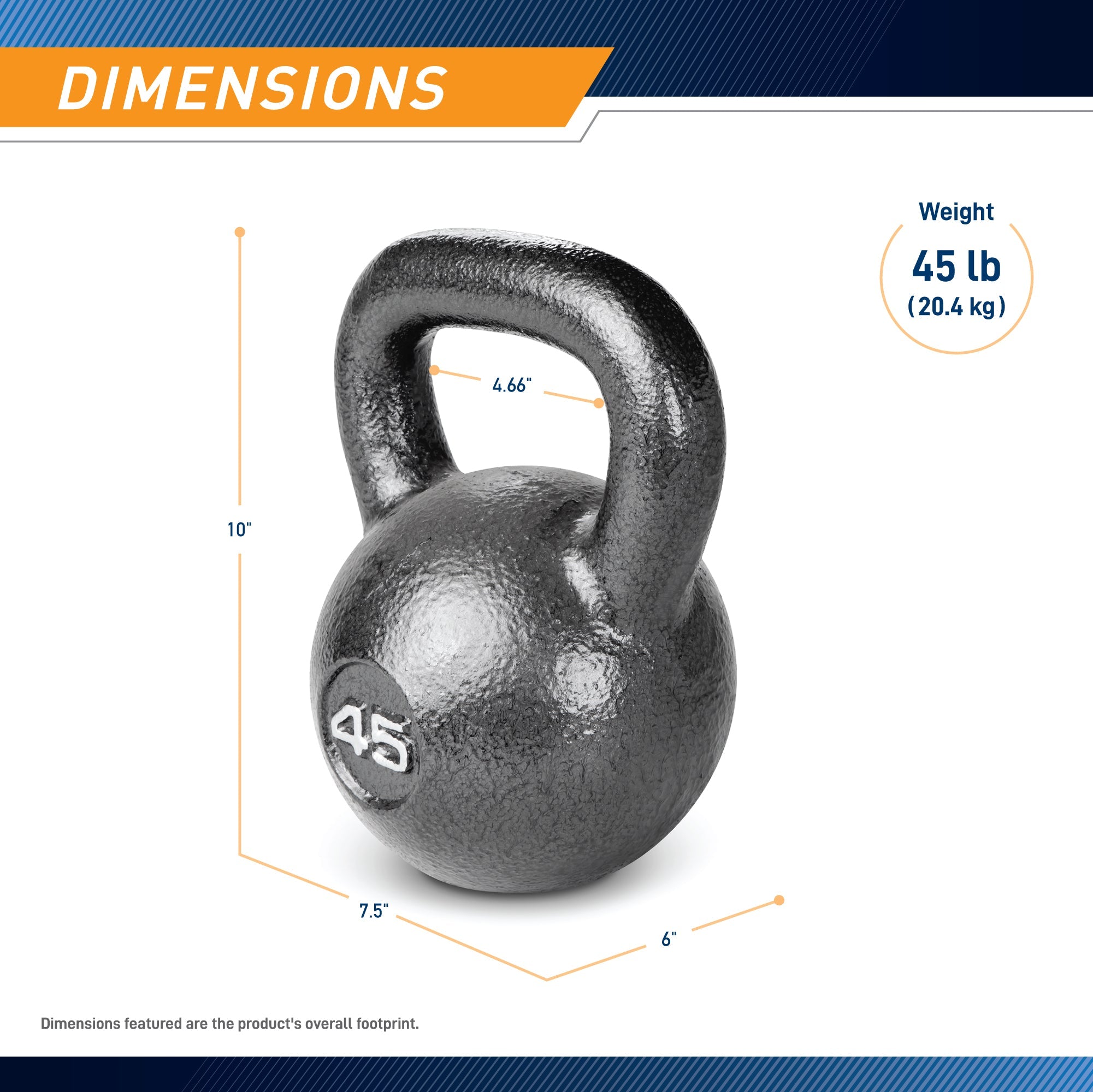 45lb Hammertone Kettlebell | HKB-045