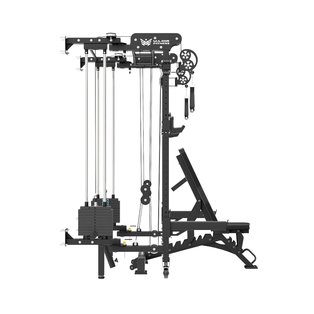 Major Fitness F35 Pro Wall-Mount Folding Power Rack Home Gym