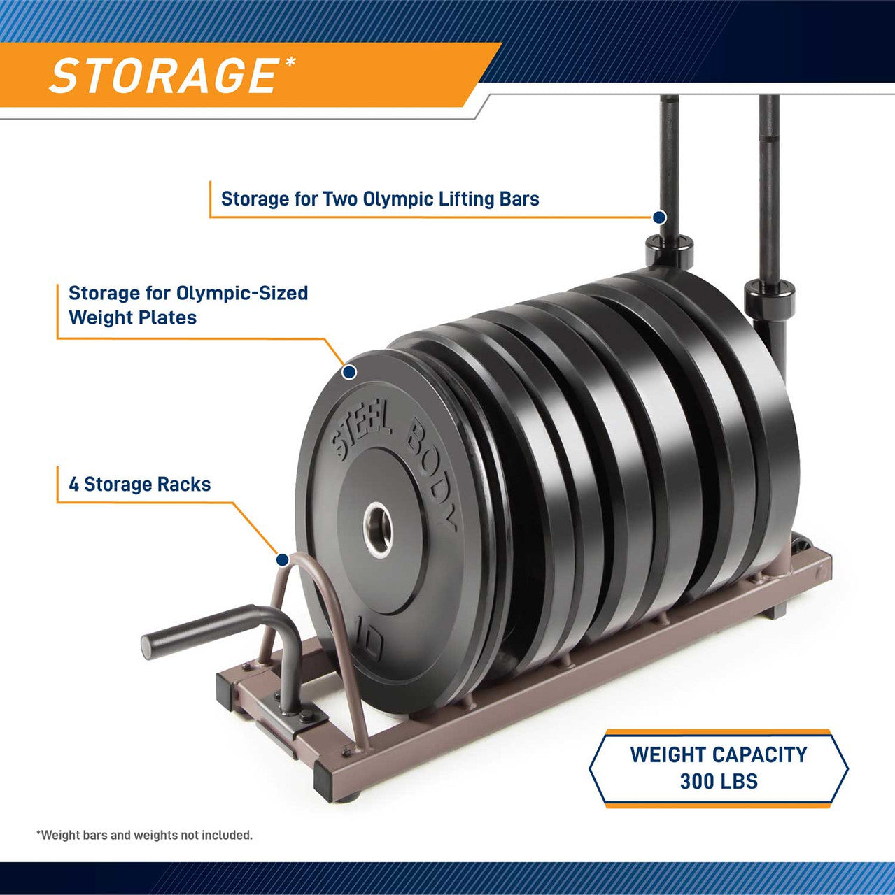 Horizontal Plate Rack | SteelBody STB-0130