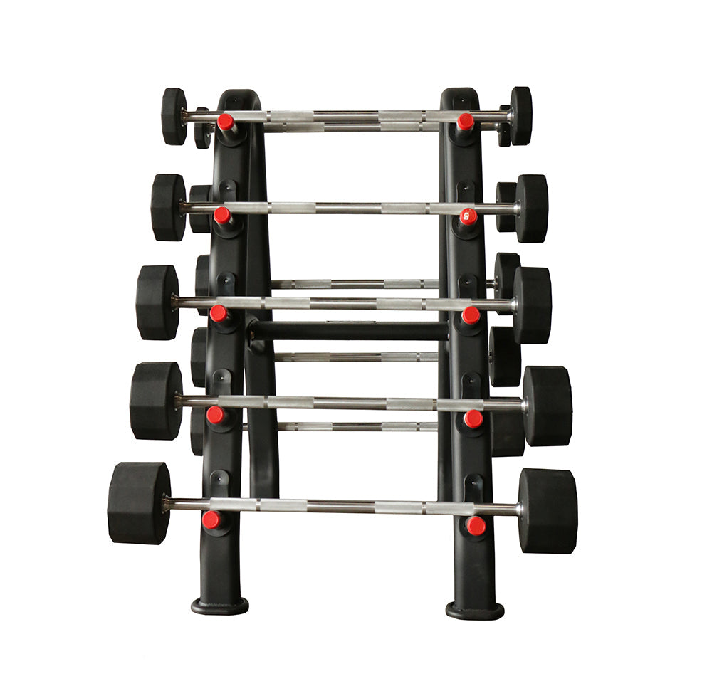 TKO Strength 10 Pair Fixed Barbell Rack