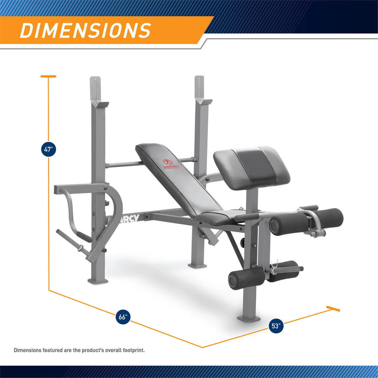Standard Weight Bench | Marcy Diamond Elite MD-389