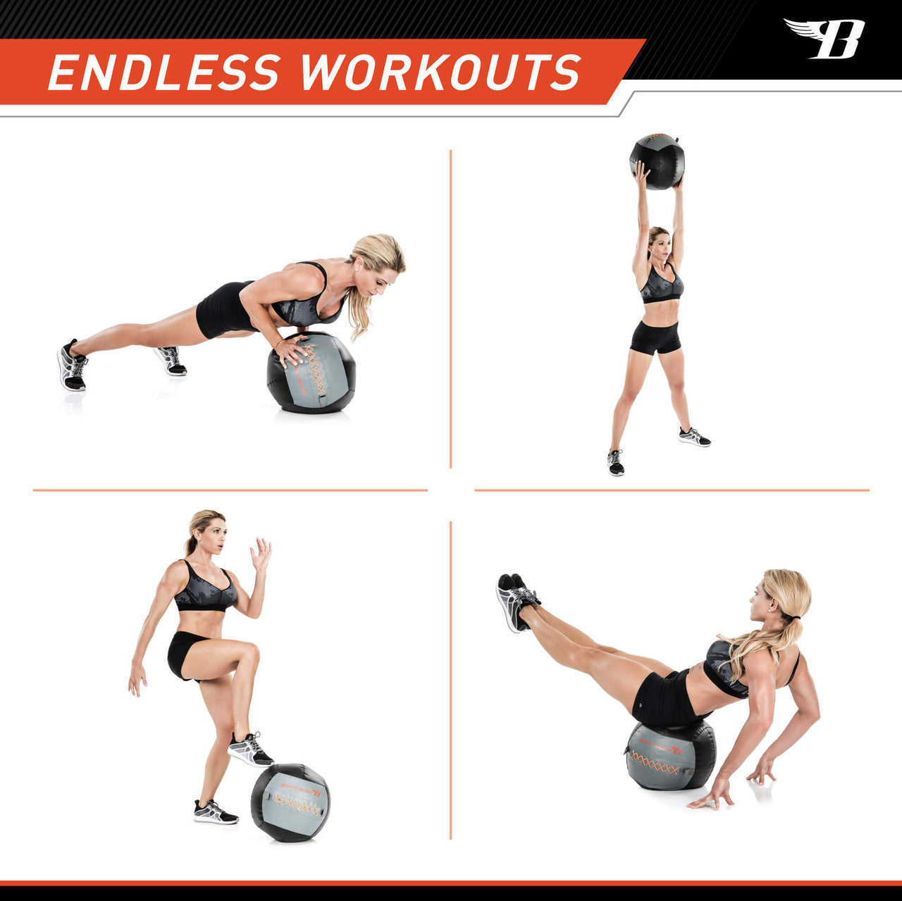 Bionic Body 14lb Medicine Ball | BBWB-1214