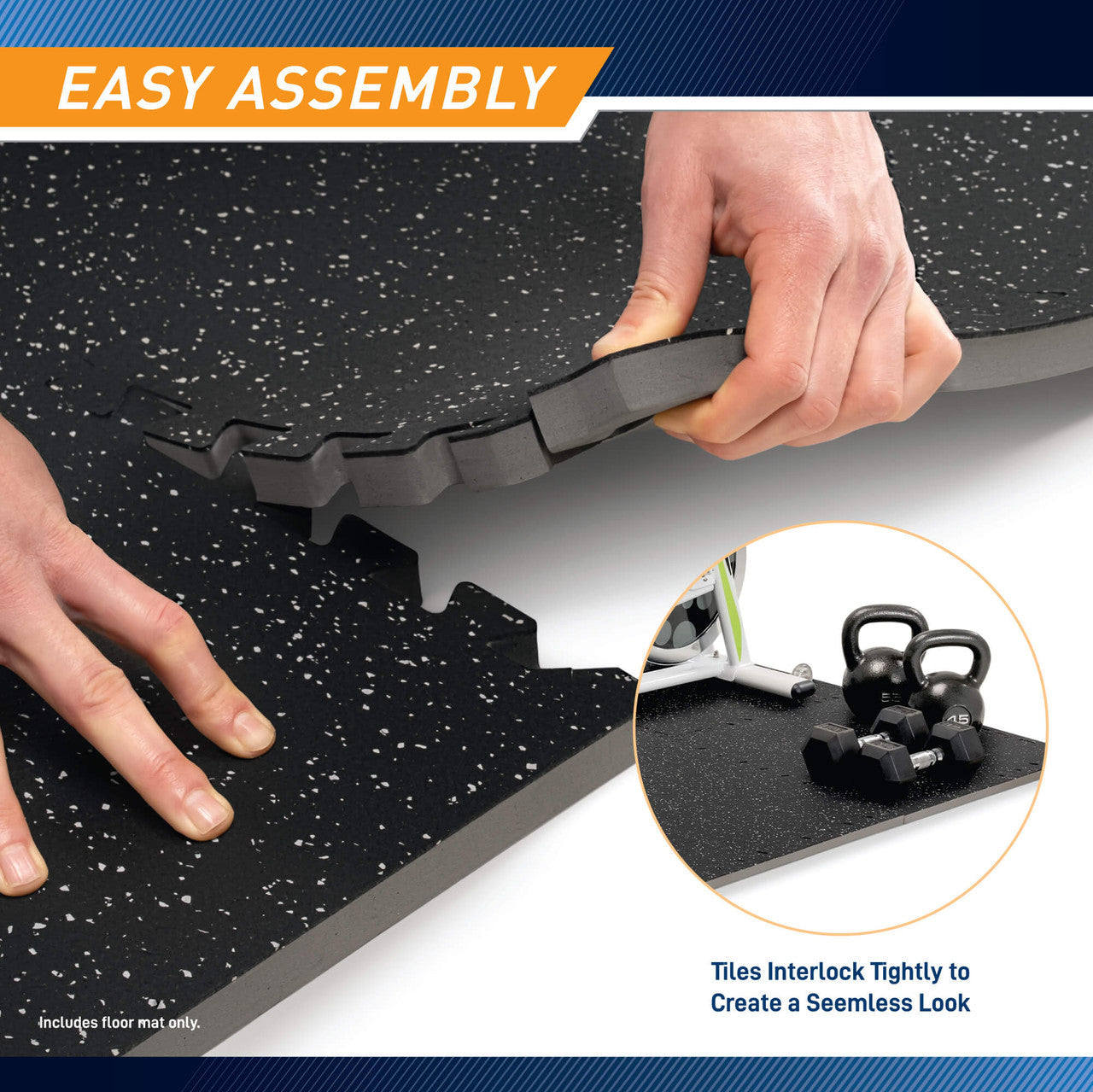 Marcy Dual Density Exercise Floor MAT (6 PCS) | MAT-46