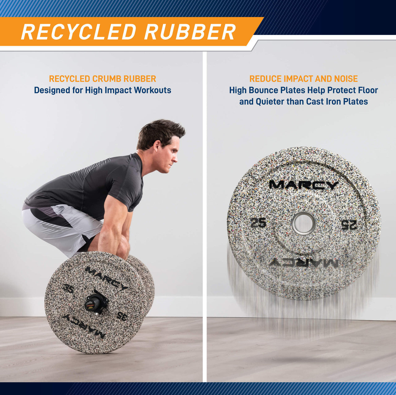 10lb Olympic Rubber Bumper Plate | MCBP-010