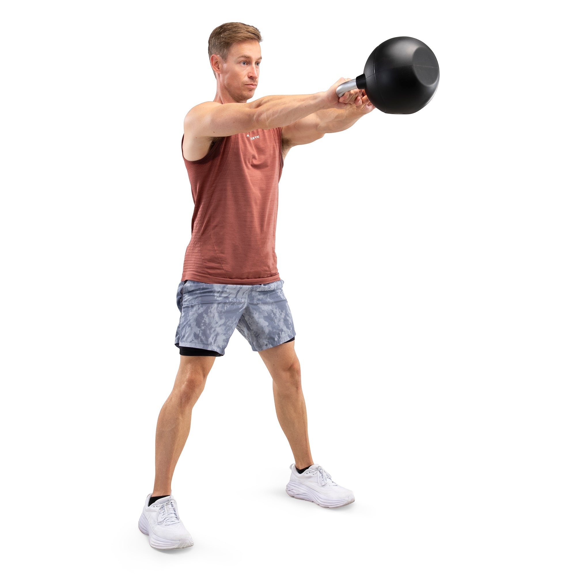 Marcy 25 lb. PU Kettlebell with Chrome Handle - Orange |  MCKB-025-ORANGE