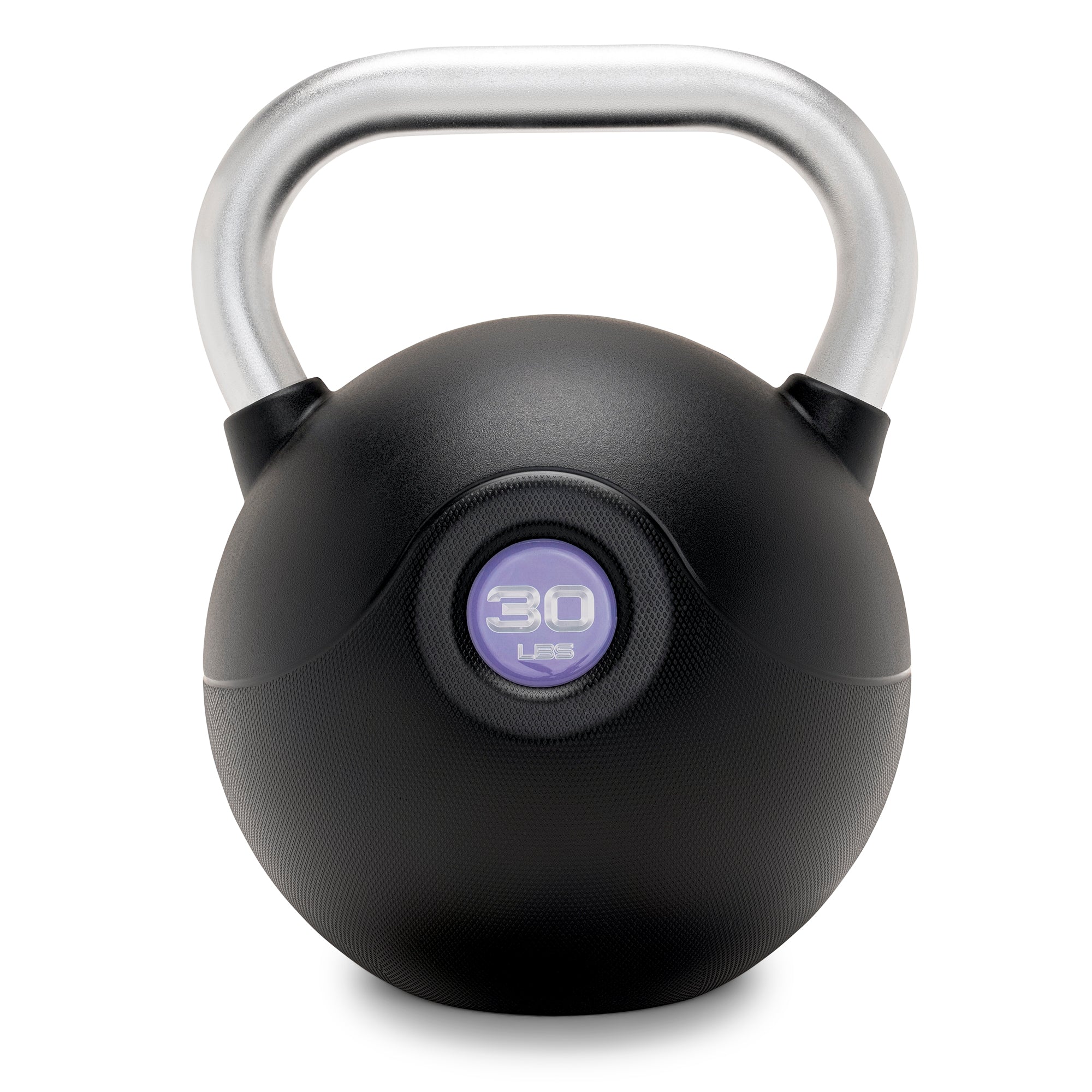 Marcy 30 lb. PU Kettlebell with Chrome Handle - Purple |  MCKB-030-PURPLE
