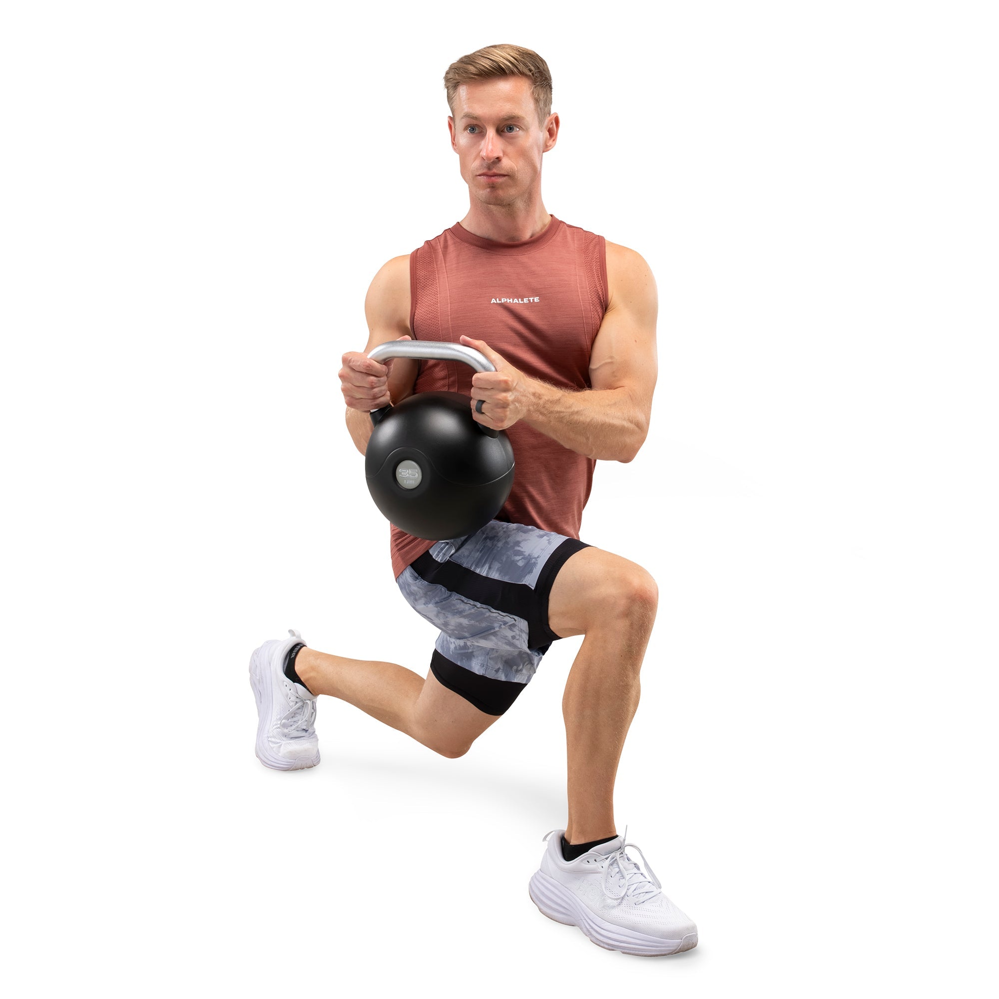 Marcy 35 lb. PU Kettlebell with Chrome Handle - Sage |  MCKB-035-SAGE
