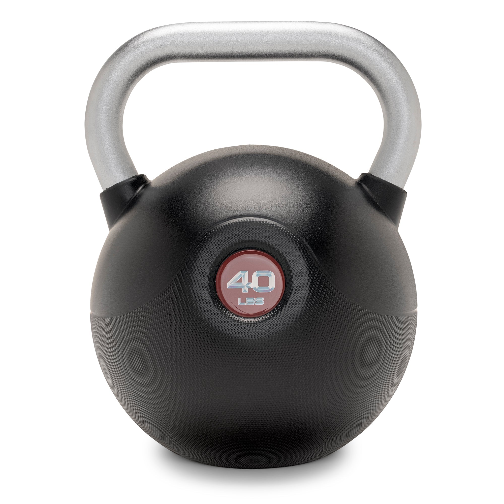 Marcy 40 lb. PU Kettlebell with Chrome Handle - Red |  MCKB-040-RED