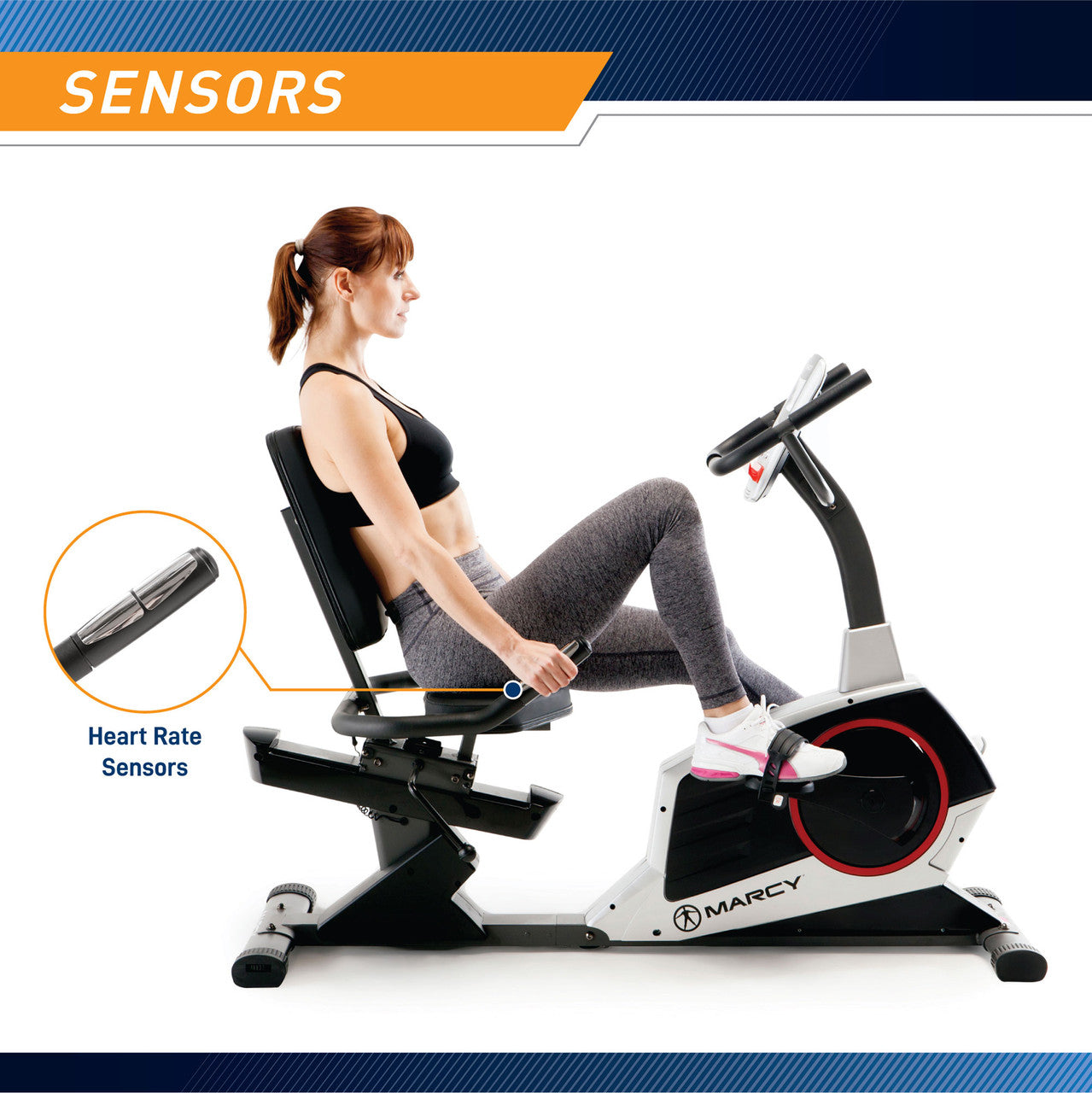Regenerating Magnetic Recumbent Bike | Marcy ME-706