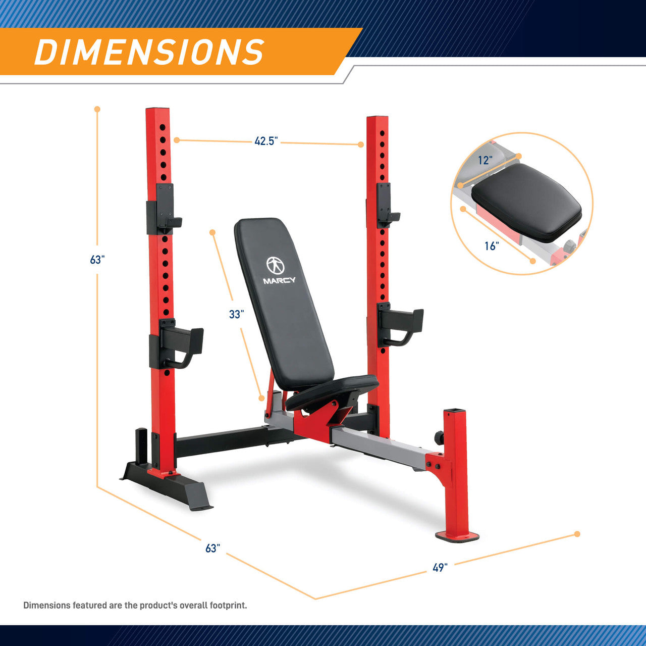 Marcy Olympic Bench| MWB-7096