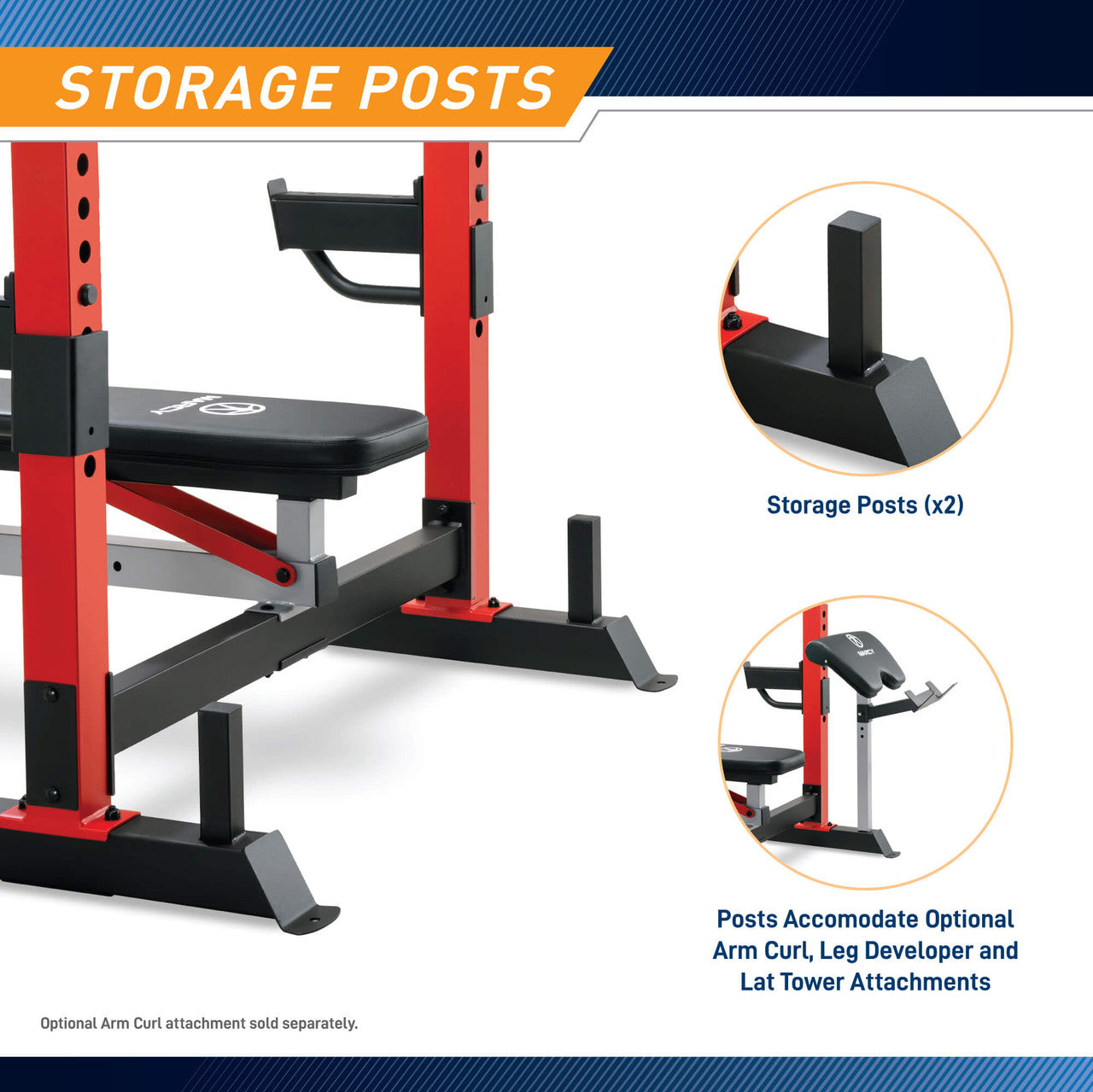 Marcy Olympic Bench| MWB-7096