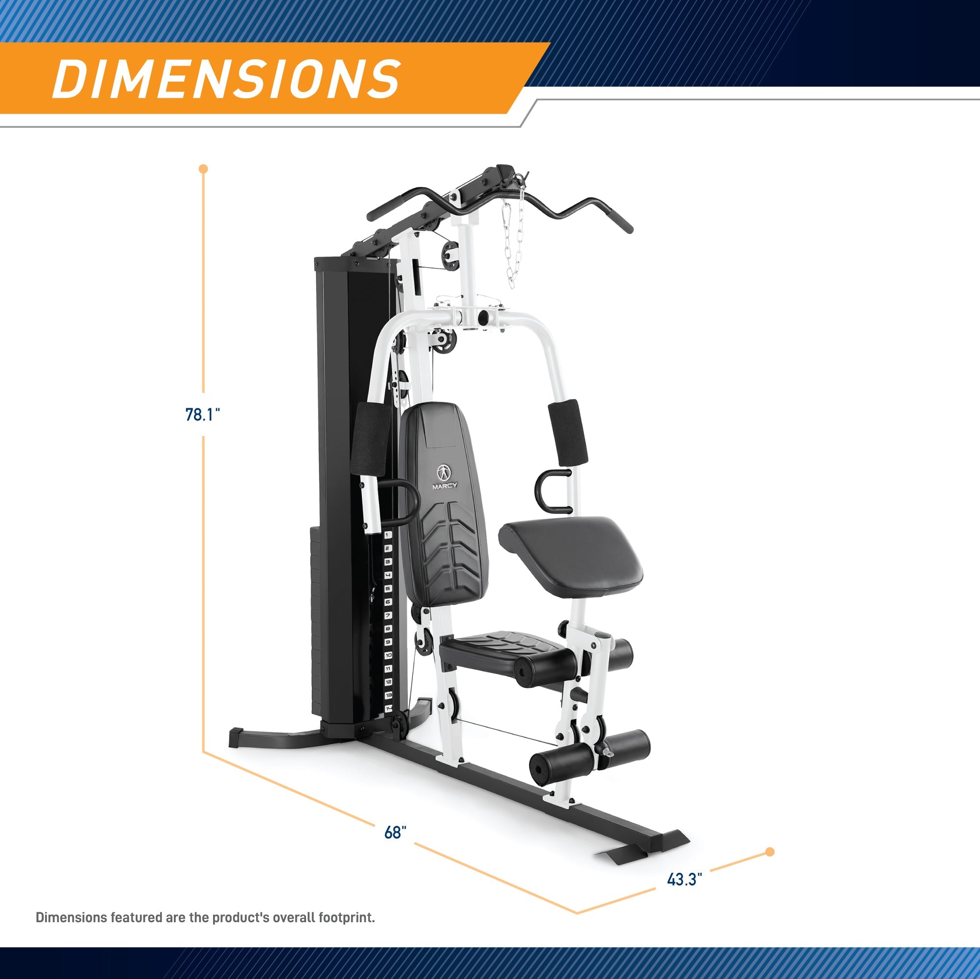 Marcy 150lb Stack Home Gym| MWM-8147