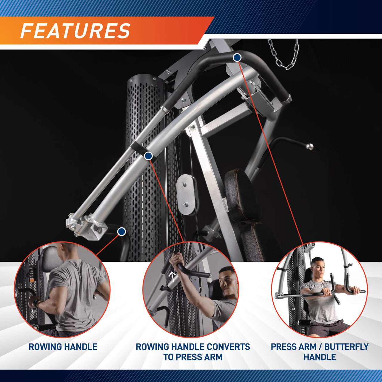 Marcy 150 LB. Home Gym with Row| MWM-8307