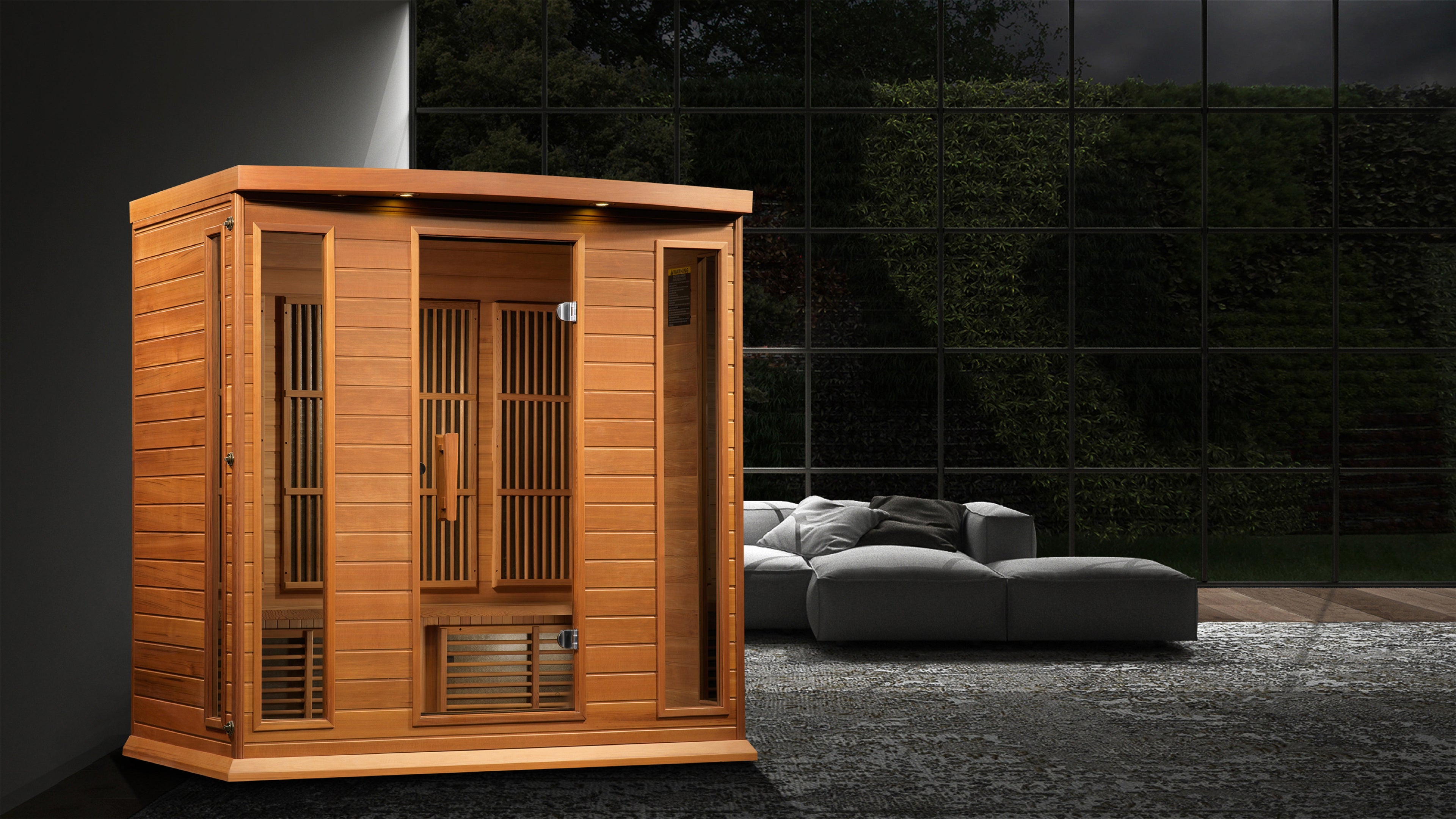 Maxxus "Chaumont" 4 Person Near Zero EMF FAR IR Sauna (MX-K406-01-ZF CED / MX-M406-01-ZF CED)